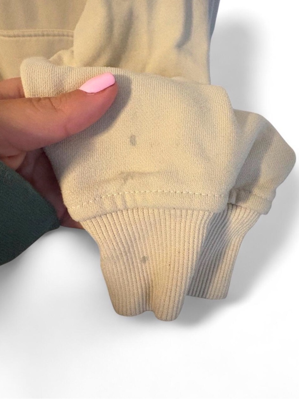 Women's Lightweight Hooded Sweatshirt in Beige - Picture 2 of 5